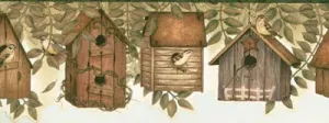 Leaf Birds Home PC95172 Wallpaper Border