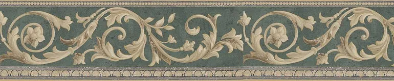 Leaf Ornament ZN72981 Wallpaper Border