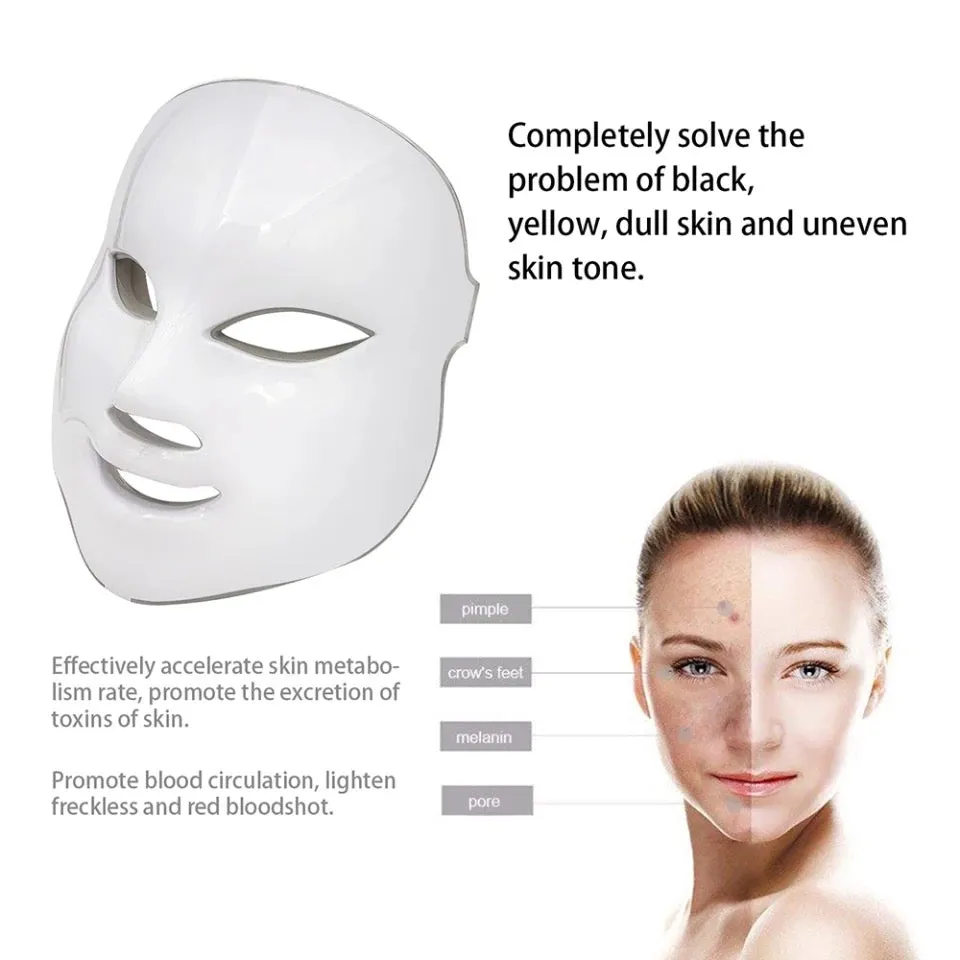 LED Facial Light Therapy Mask