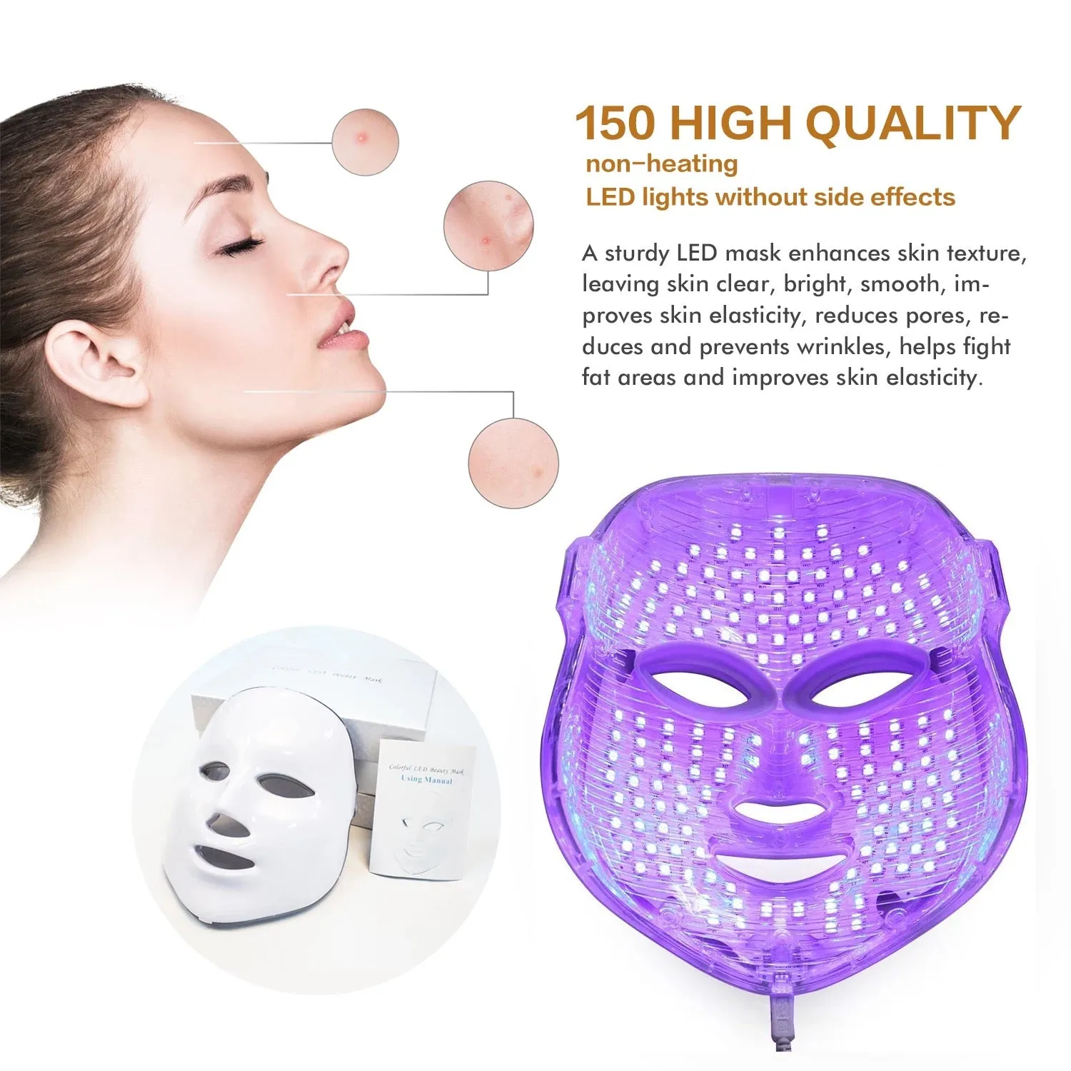 LED Facial Light Therapy Mask