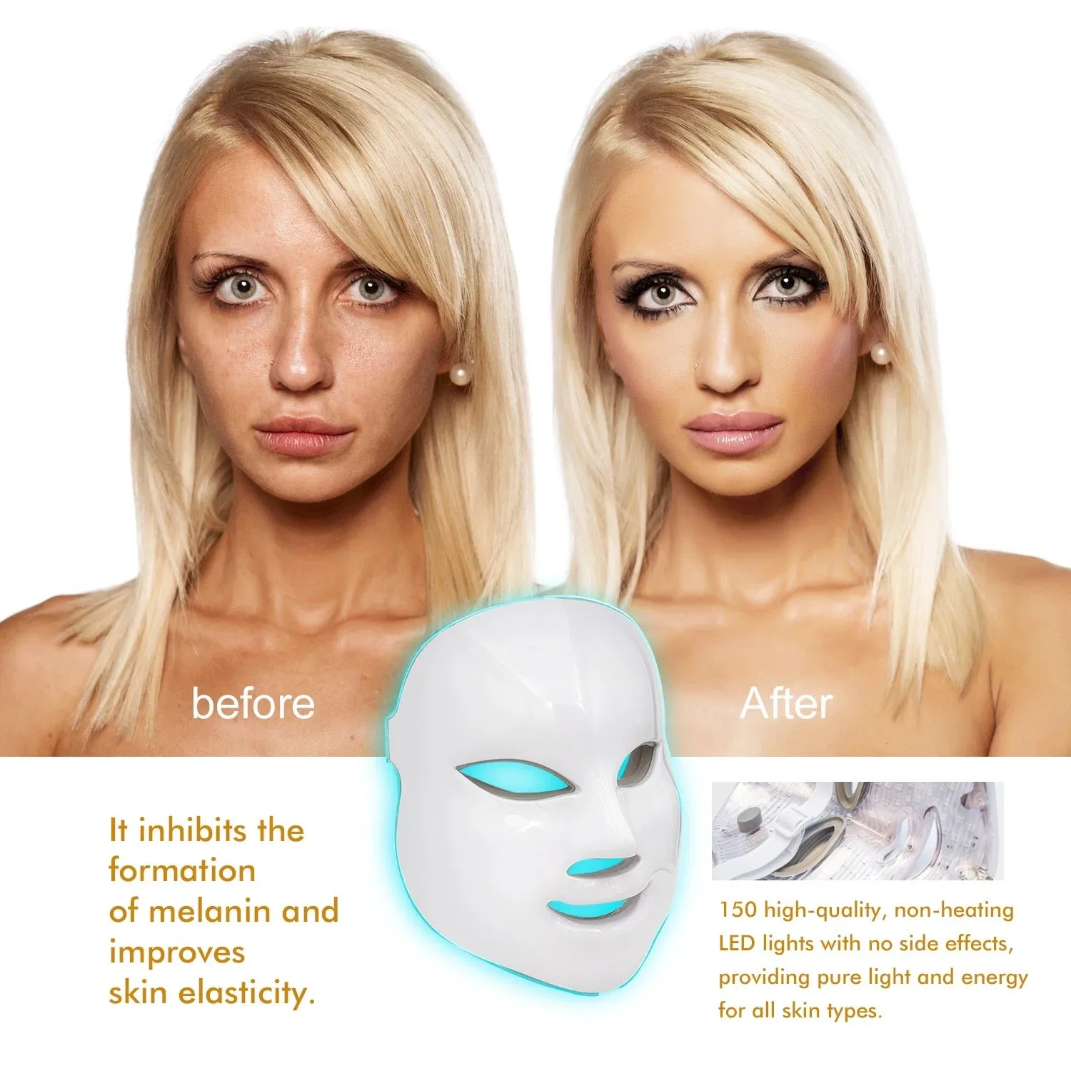 LED Facial Light Therapy Mask