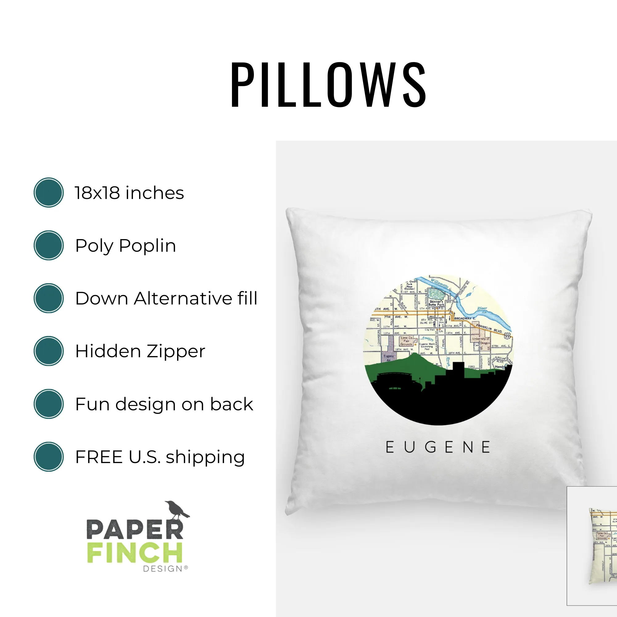 Lemon Pillow: Watercolor Lemon Branch Design on Gingham Back, Perfect for Cozy Living Rooms or Brightening Up Any Space! | Preppy Coastal Collection