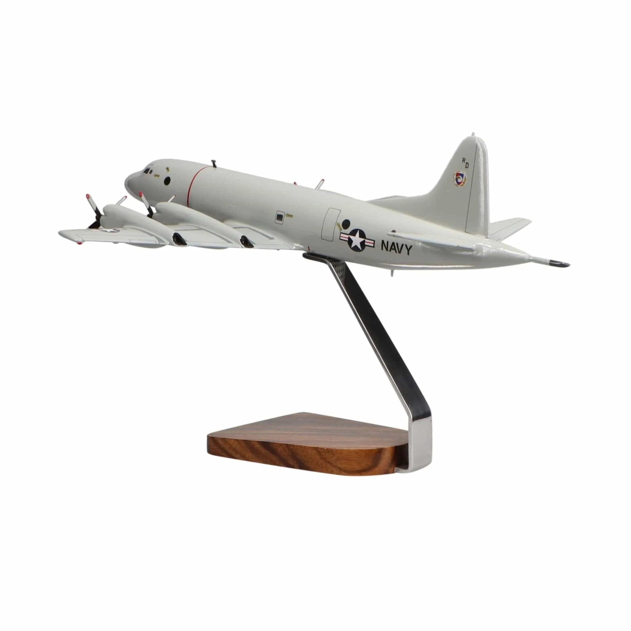 Lockheed Martin P-3 Orion Clear Canopy Large Mahogany Model