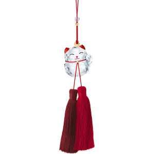 Lucky Cat Crystal Ornament