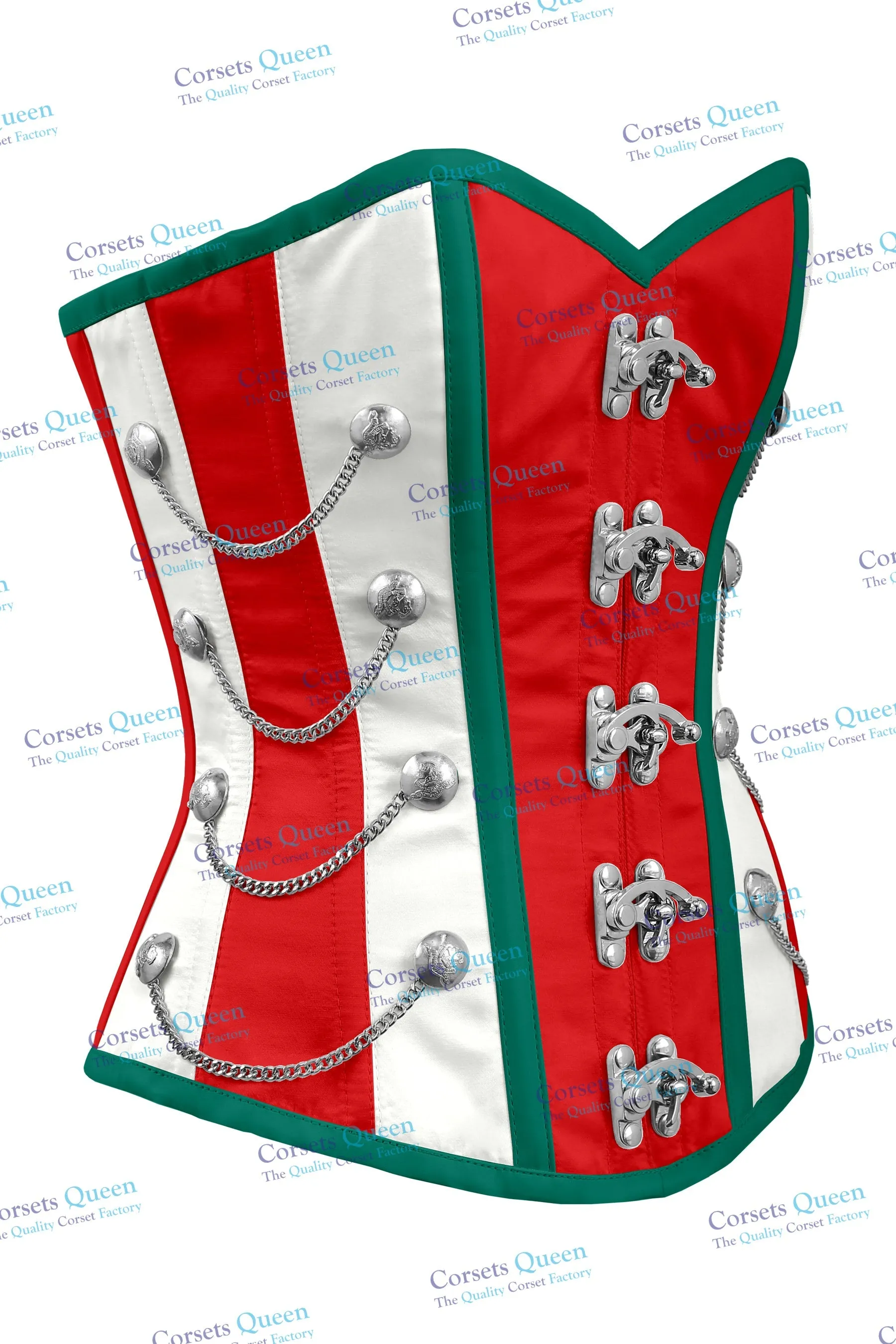 Macray Steel Boned Overbust Christmas Special Corset