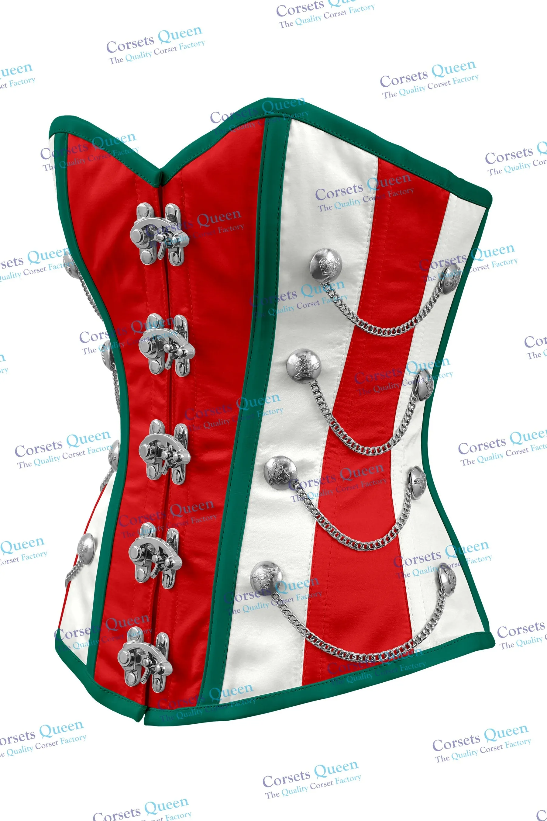 Macray Steel Boned Overbust Christmas Special Corset
