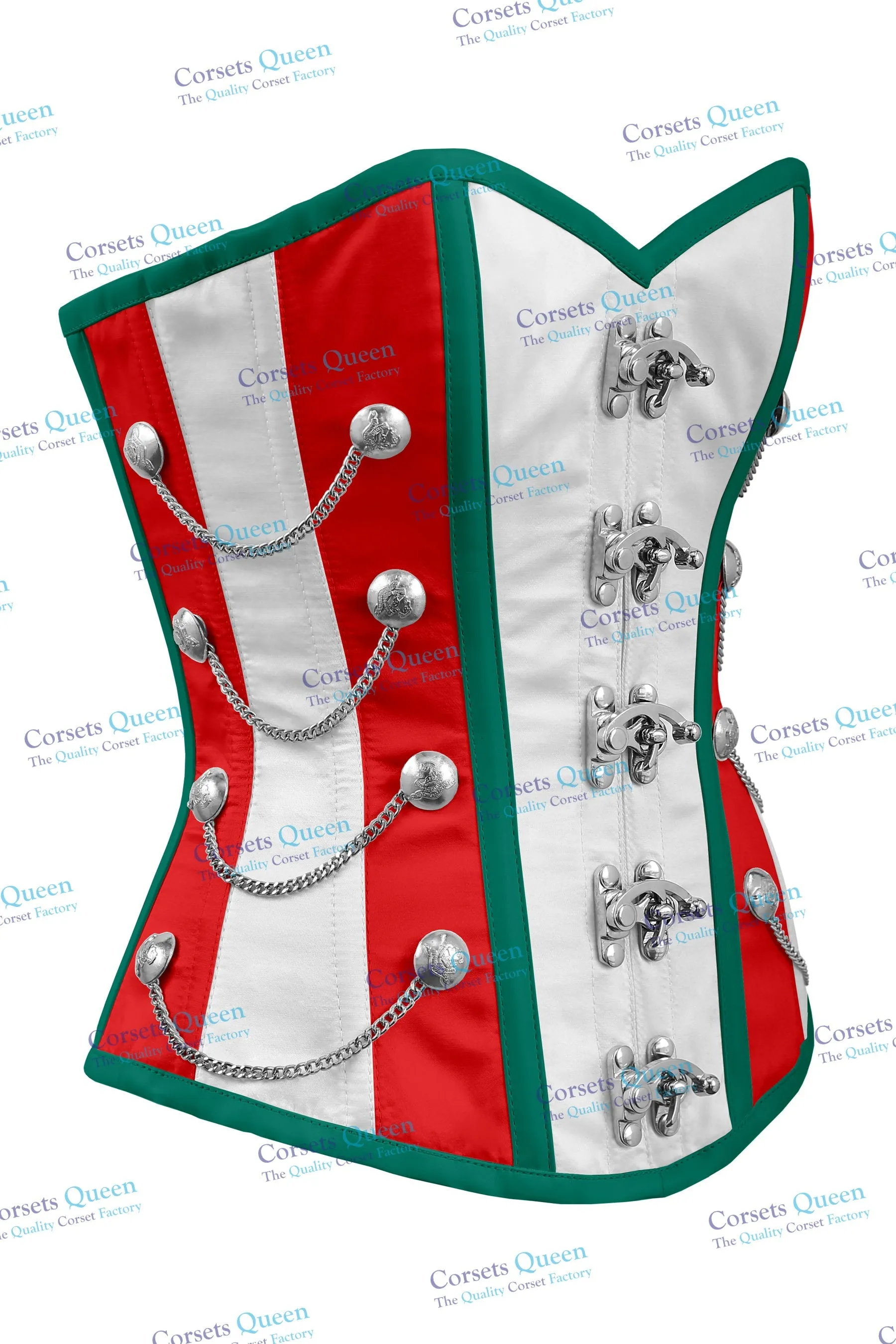 Macray Steel Boned Overbust Christmas Special Corset
