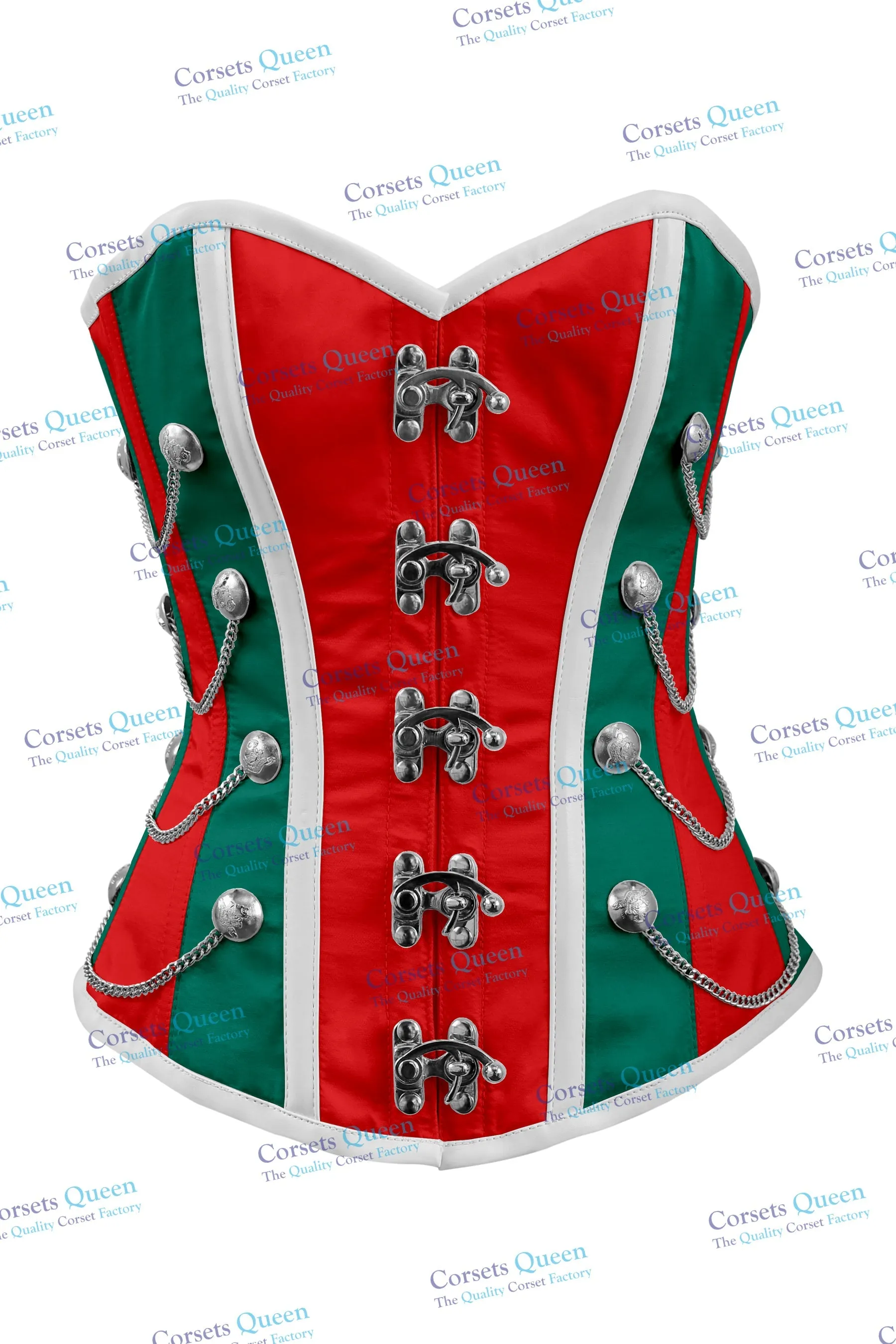 Macray Steel Boned Overbust Christmas Special Corset
