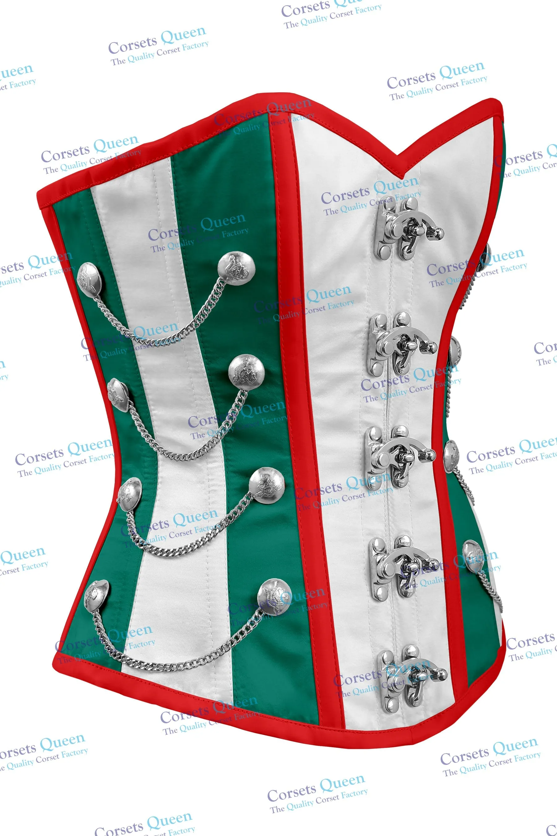 Macray Steel Boned Overbust Christmas Special Corset