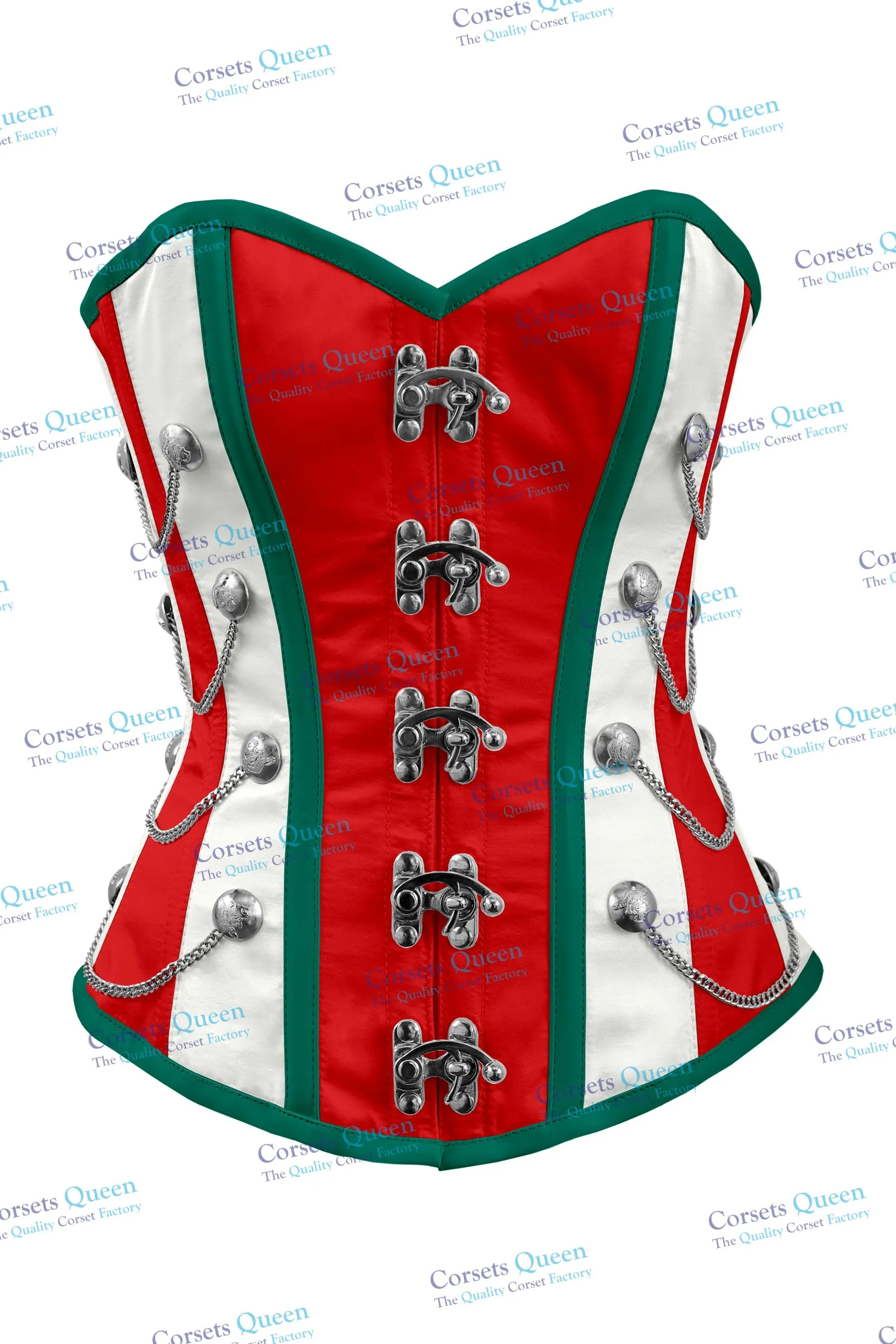 Macray Steel Boned Overbust Christmas Special Corset