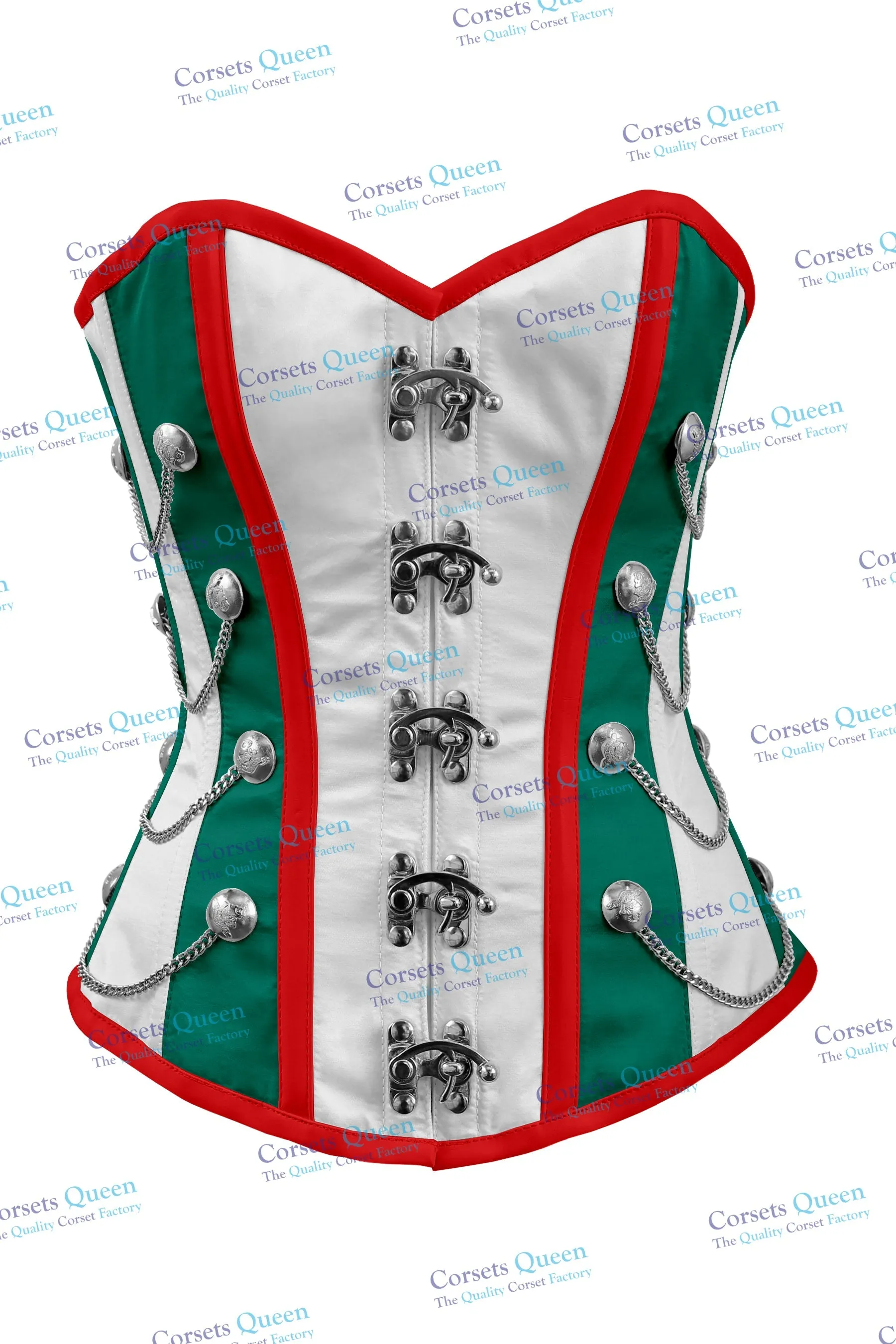 Macray Steel Boned Overbust Christmas Special Corset
