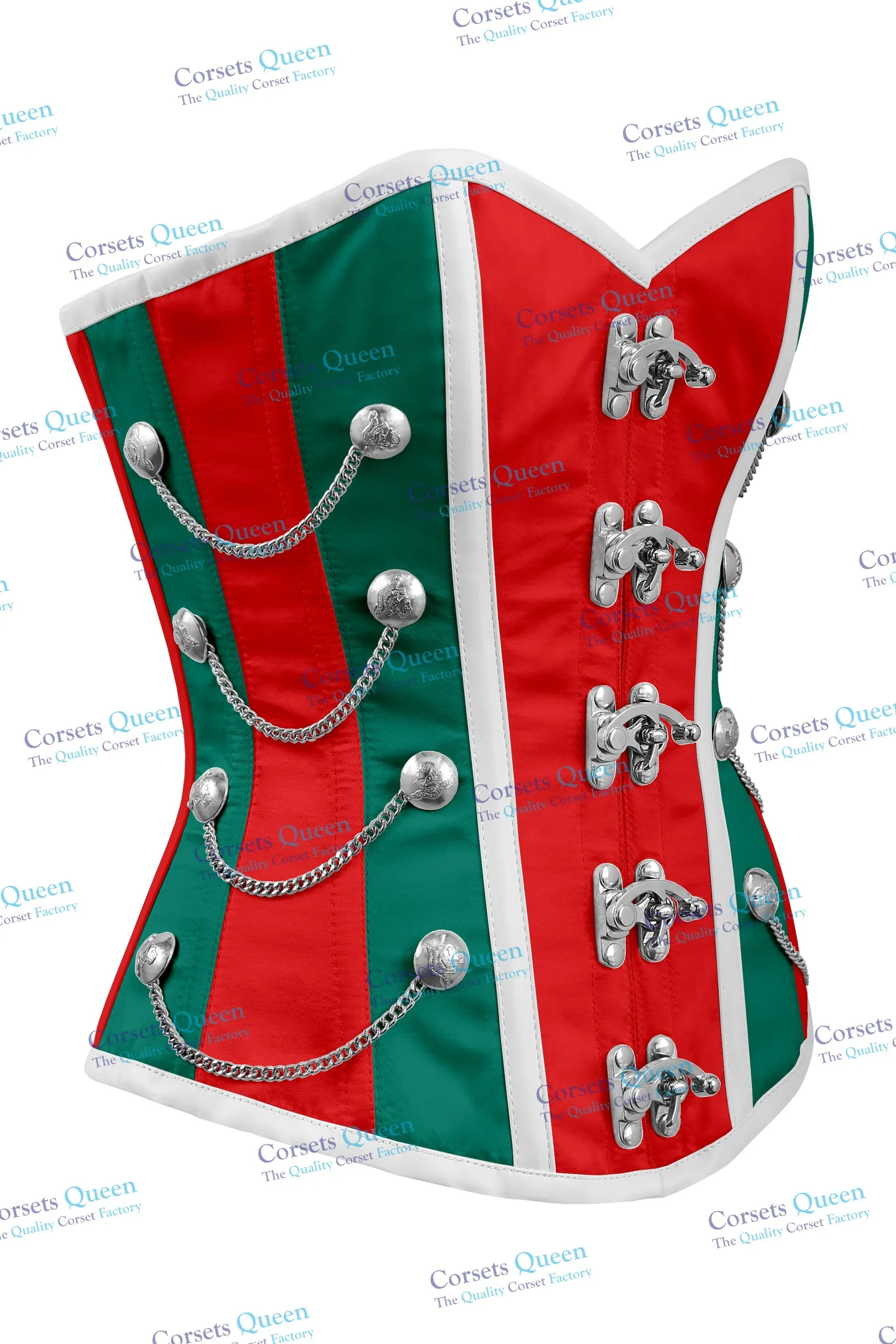 Macray Steel Boned Overbust Christmas Special Corset