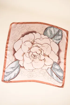 Magnolia's In Bloom Mint Polyester Scarf