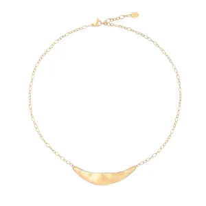 Marco Bicego Lunaria Engraved "Smile" Necklace