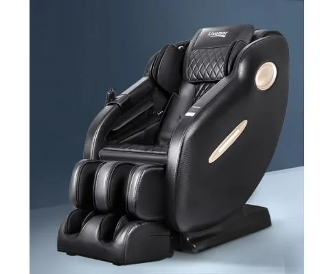 Massage Chair SL Track Full Body Air Bags Shiatsu Massaging Massager - Black