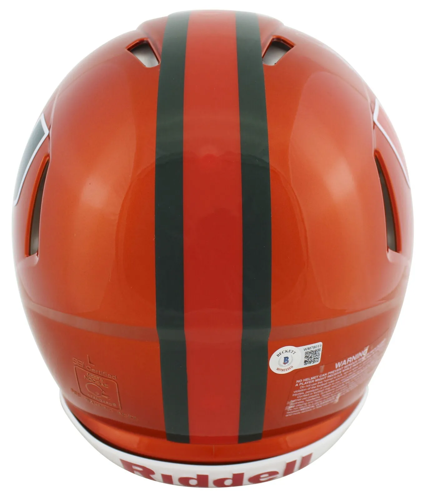 Miami Warren Sapp "91 Champs" Signed Flash Full Size Speed Proline Helmet BAS W