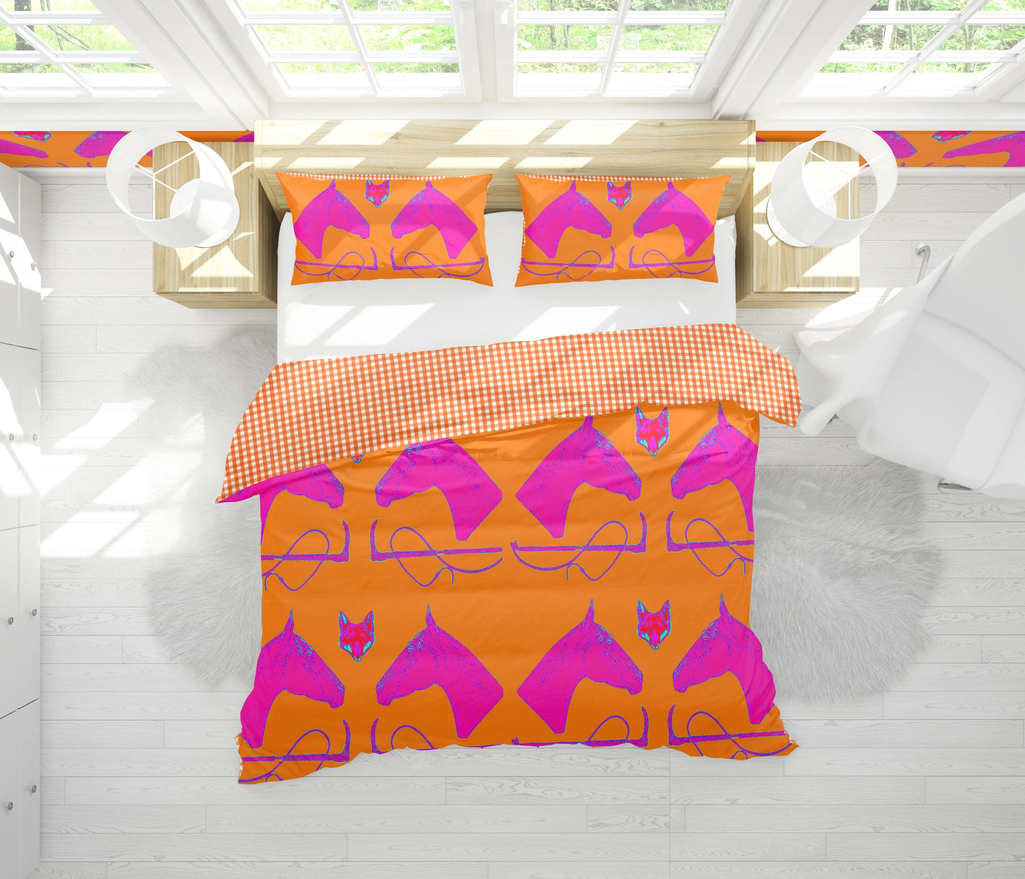 MILLBROOK DUVET IN TANGERINE