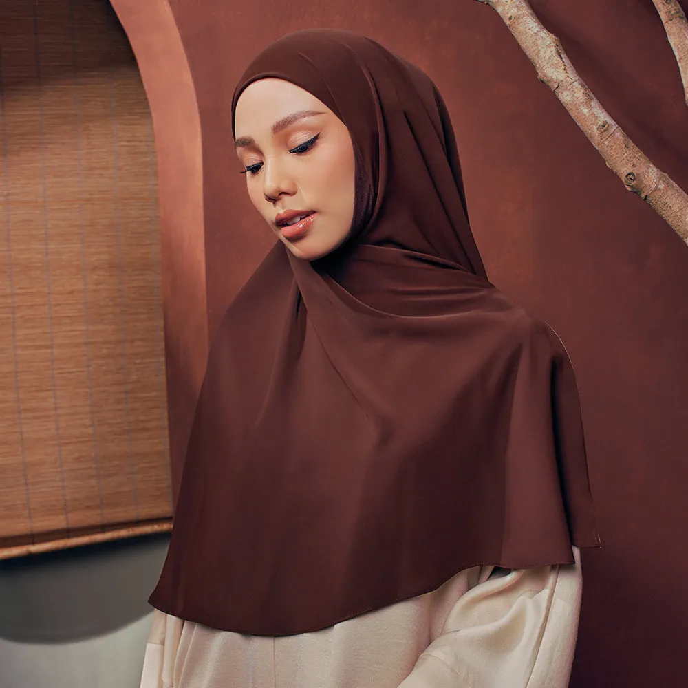 Mina Khimar in Dark Brown