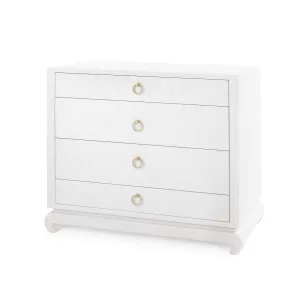 Ming Large 4-Drawer / Chiffon White