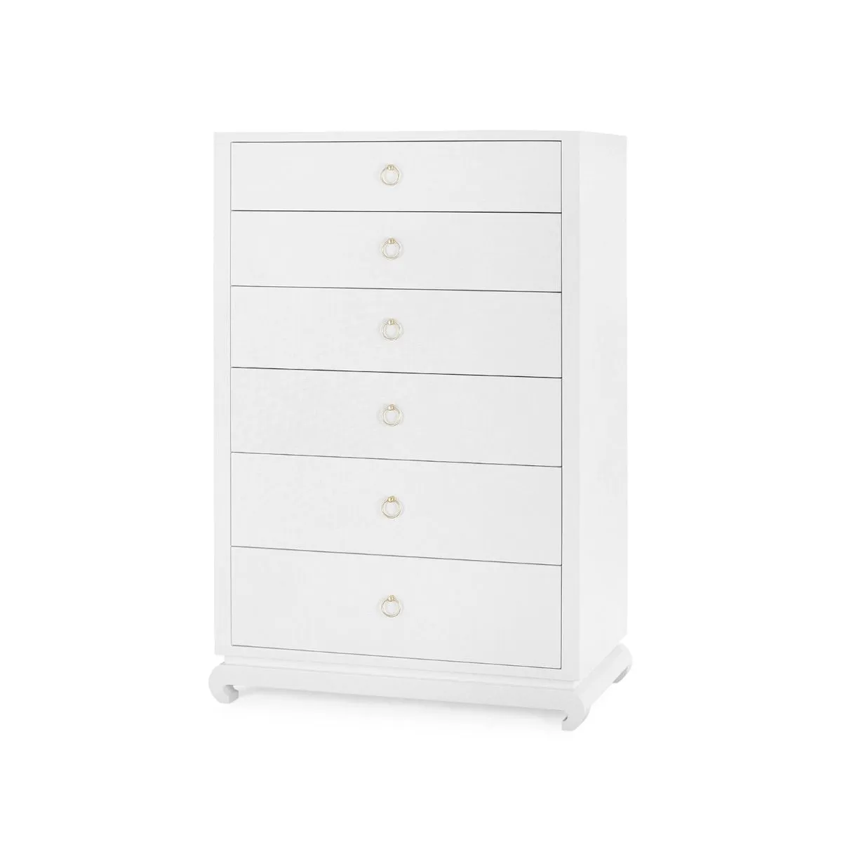 Ming Tall 6-Drawer / Chiffon White