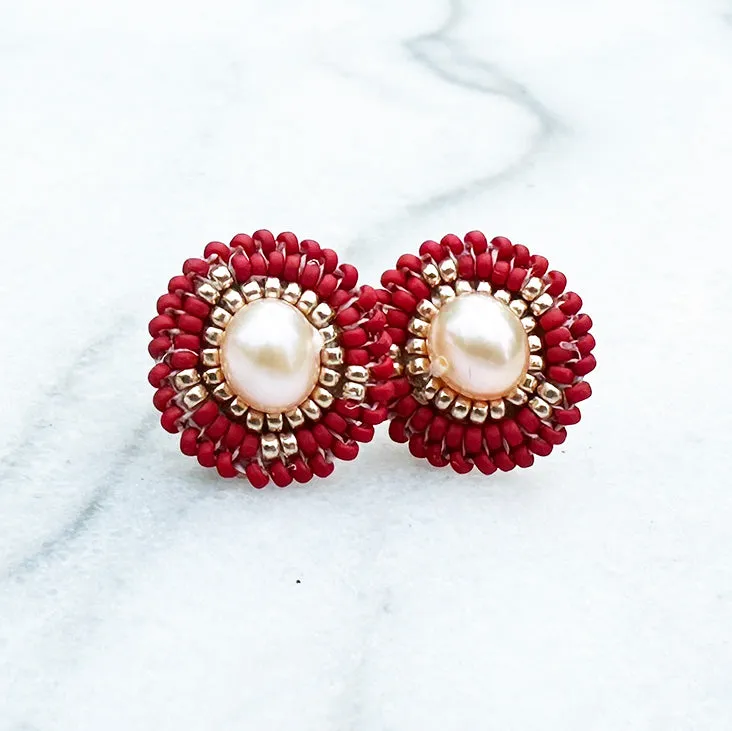 MMIR Freshwater Pearl Stud Earrings