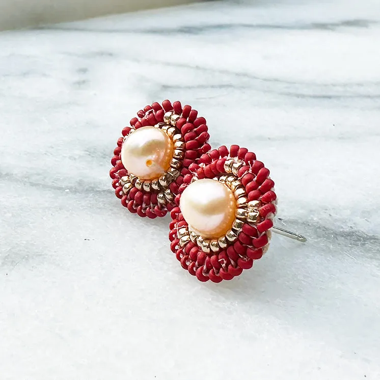 MMIR Freshwater Pearl Stud Earrings