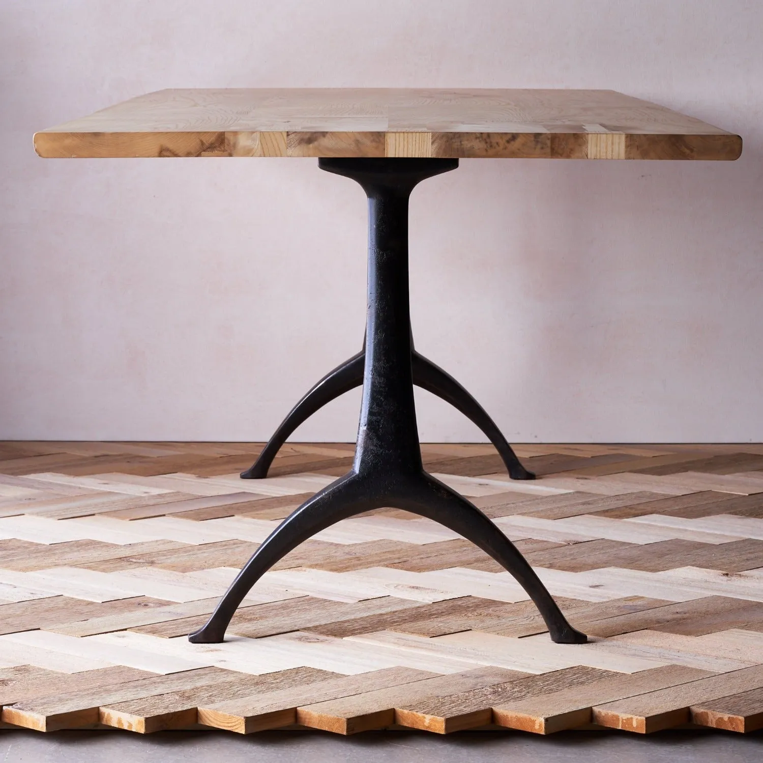 Modern Live Edge Wood Dining Table | Legacy Base Pedestal Table