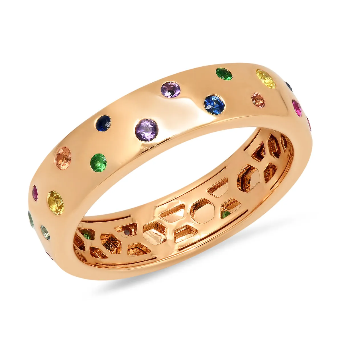 Multi Colored Polka Dot Ring