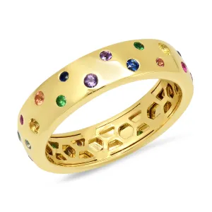 Multi Colored Polka Dot Ring
