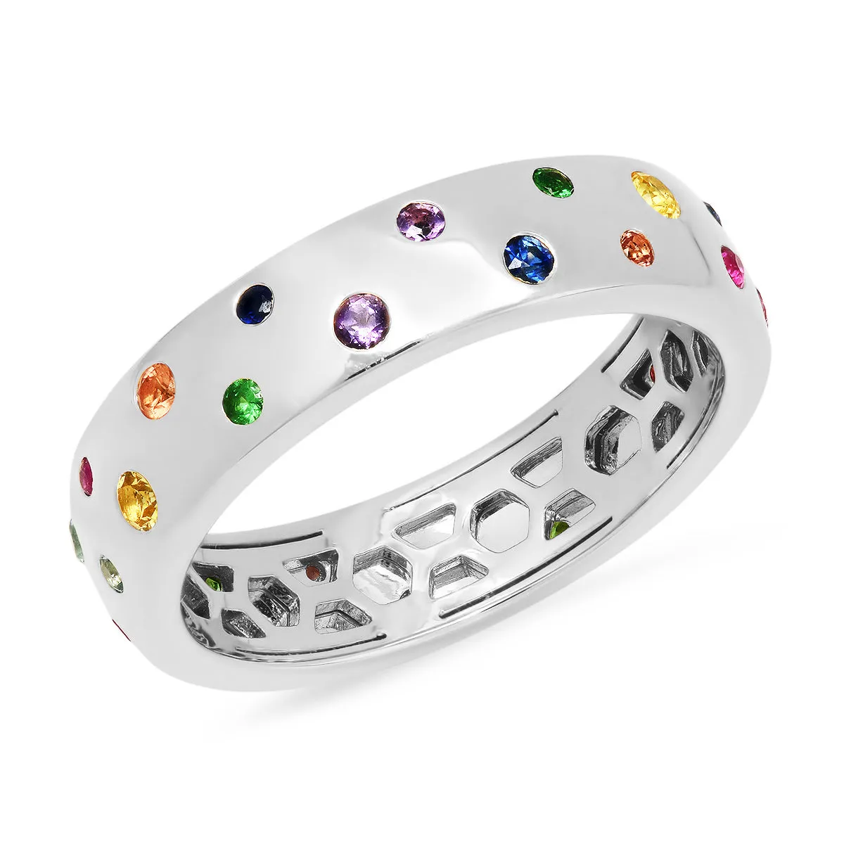 Multi Colored Polka Dot Ring