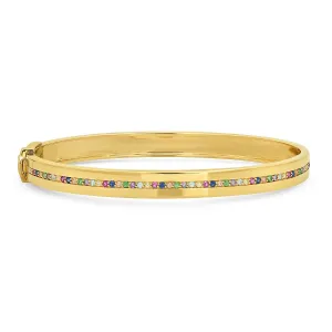 Multi Colored Row Bangle