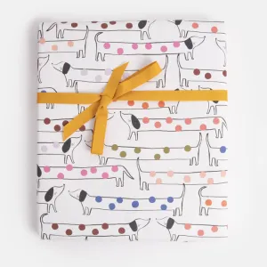 Multi Spot Sausage Dog Flat Wrap