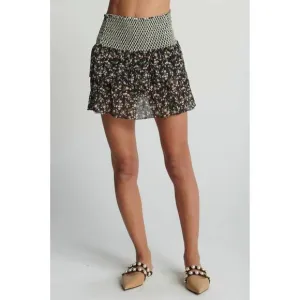 NEW SUNDAYS lara skirt in floral gingham
