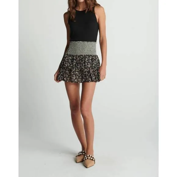 NEW SUNDAYS lara skirt in floral gingham
