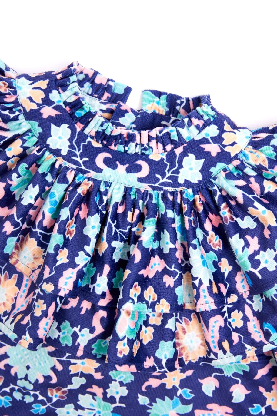 Nicole Miller Floral Multi Bleu Blouse
