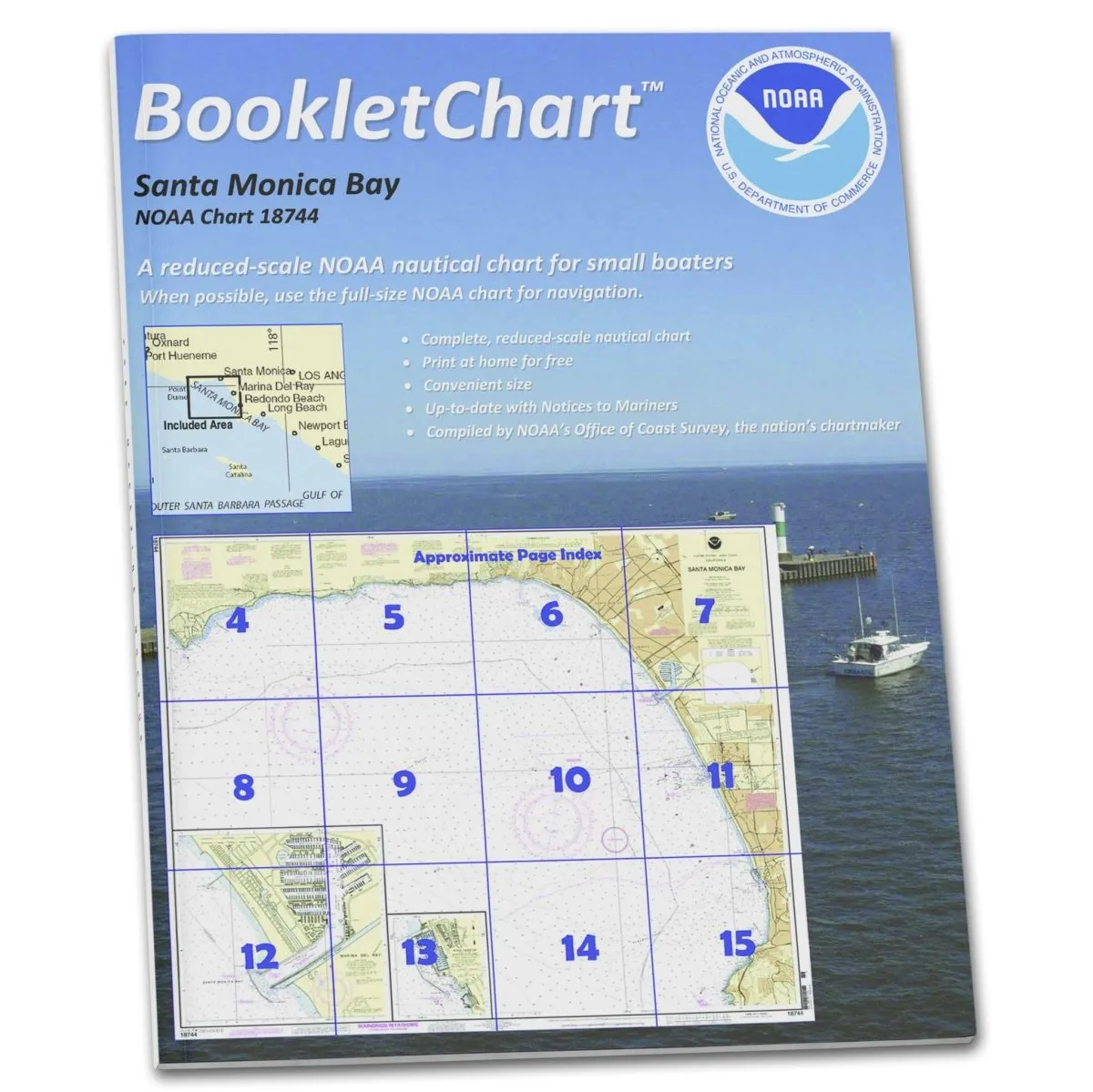 NOAA BookletChart 18744: Santa Monica Bay; King Harbor
