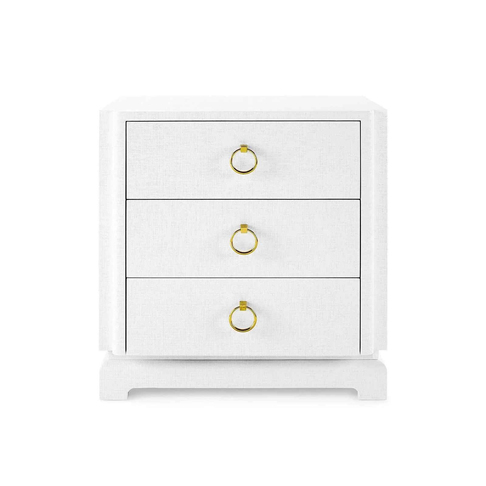 Pavel 3-Drawer Side Table / Chiffon White
