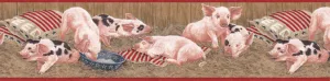 Pig Farm AFR7102 Wallpaper Border