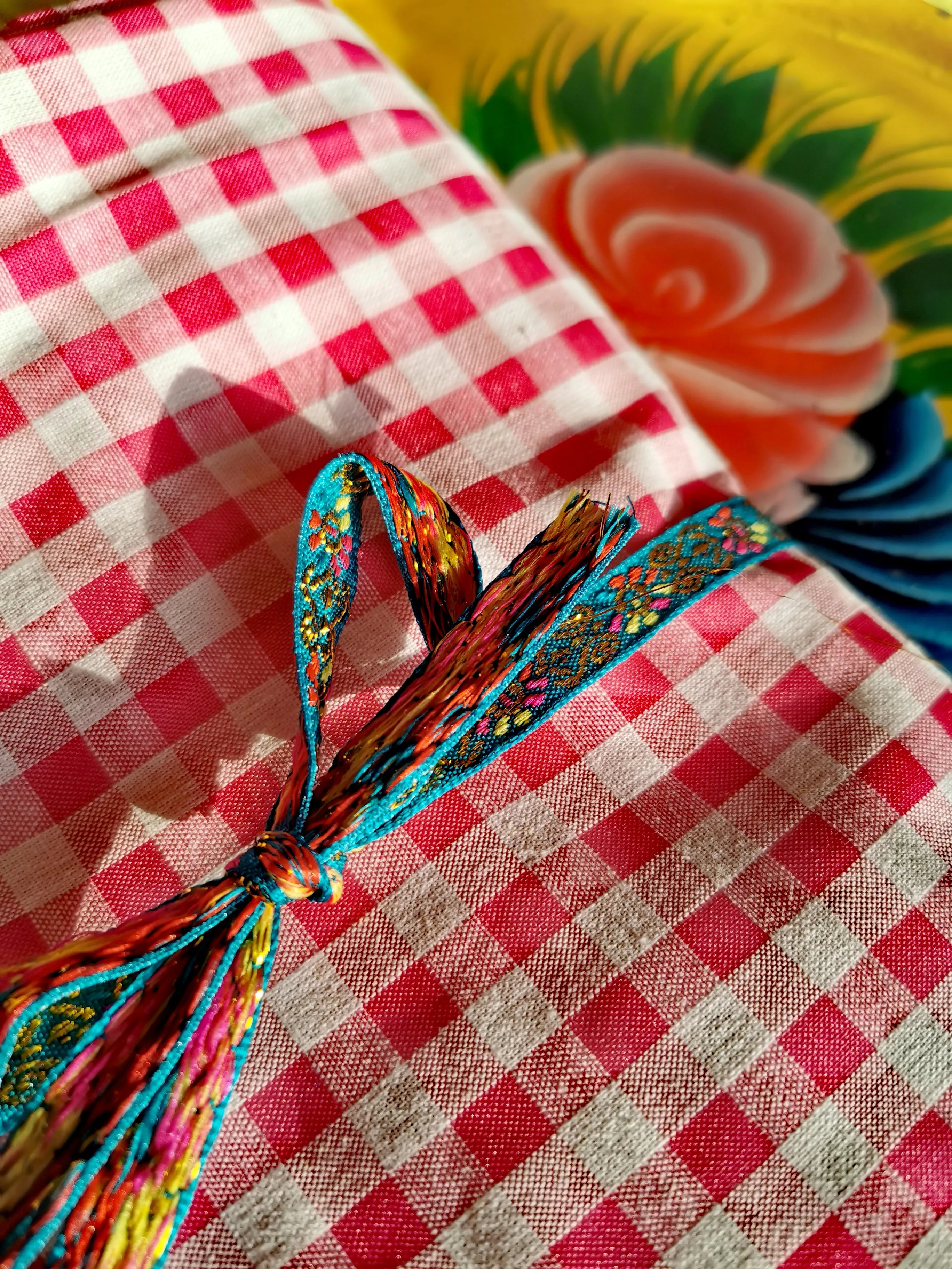 Pink gingham pillowcases
