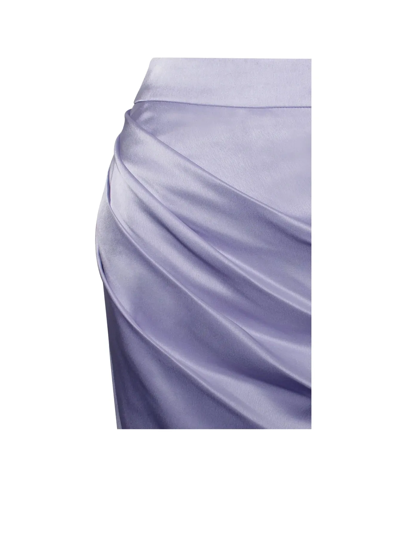 PRE-ORDER Donatella Silver High Slit Satin Skirt Co-ord