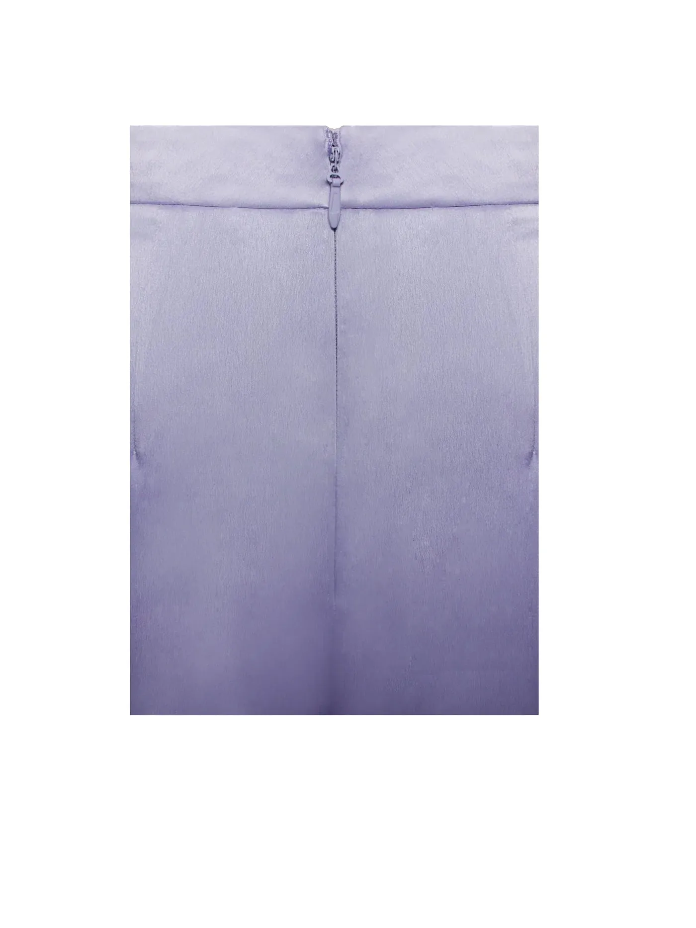 PRE-ORDER Donatella Silver High Slit Satin Skirt Co-ord