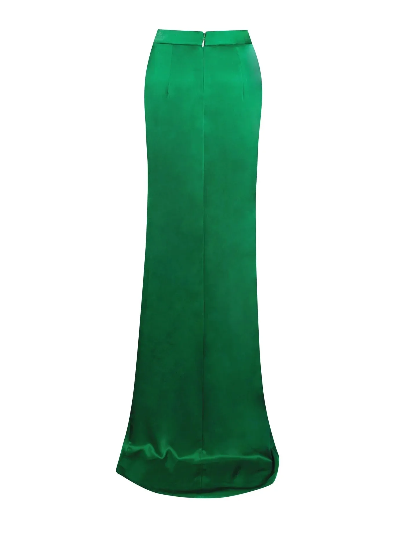 PRE-ORDER Donatella Silver High Slit Satin Skirt Co-ord