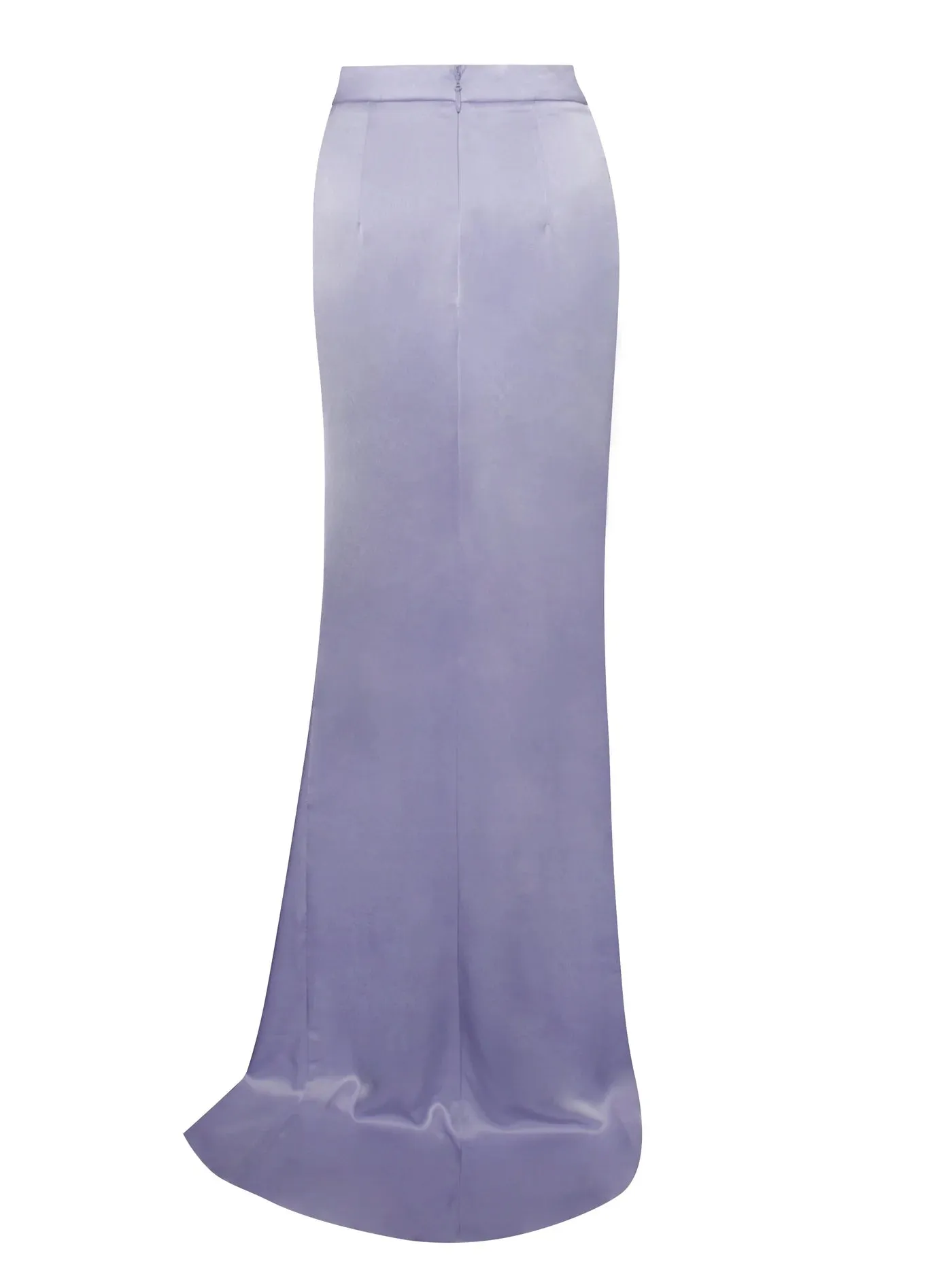 PRE-ORDER Donatella Silver High Slit Satin Skirt Co-ord