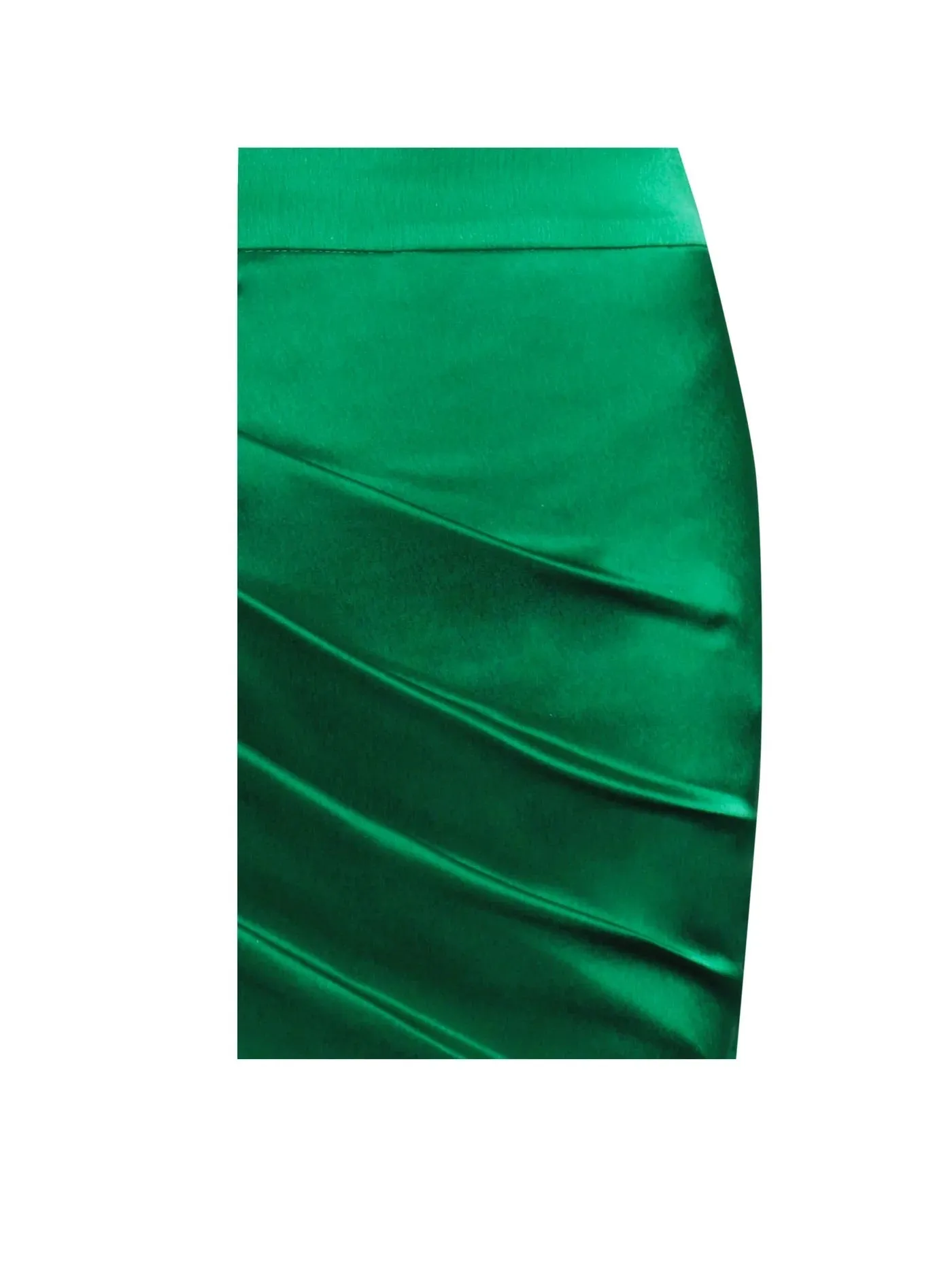 PRE-ORDER Donatella Silver High Slit Satin Skirt Co-ord