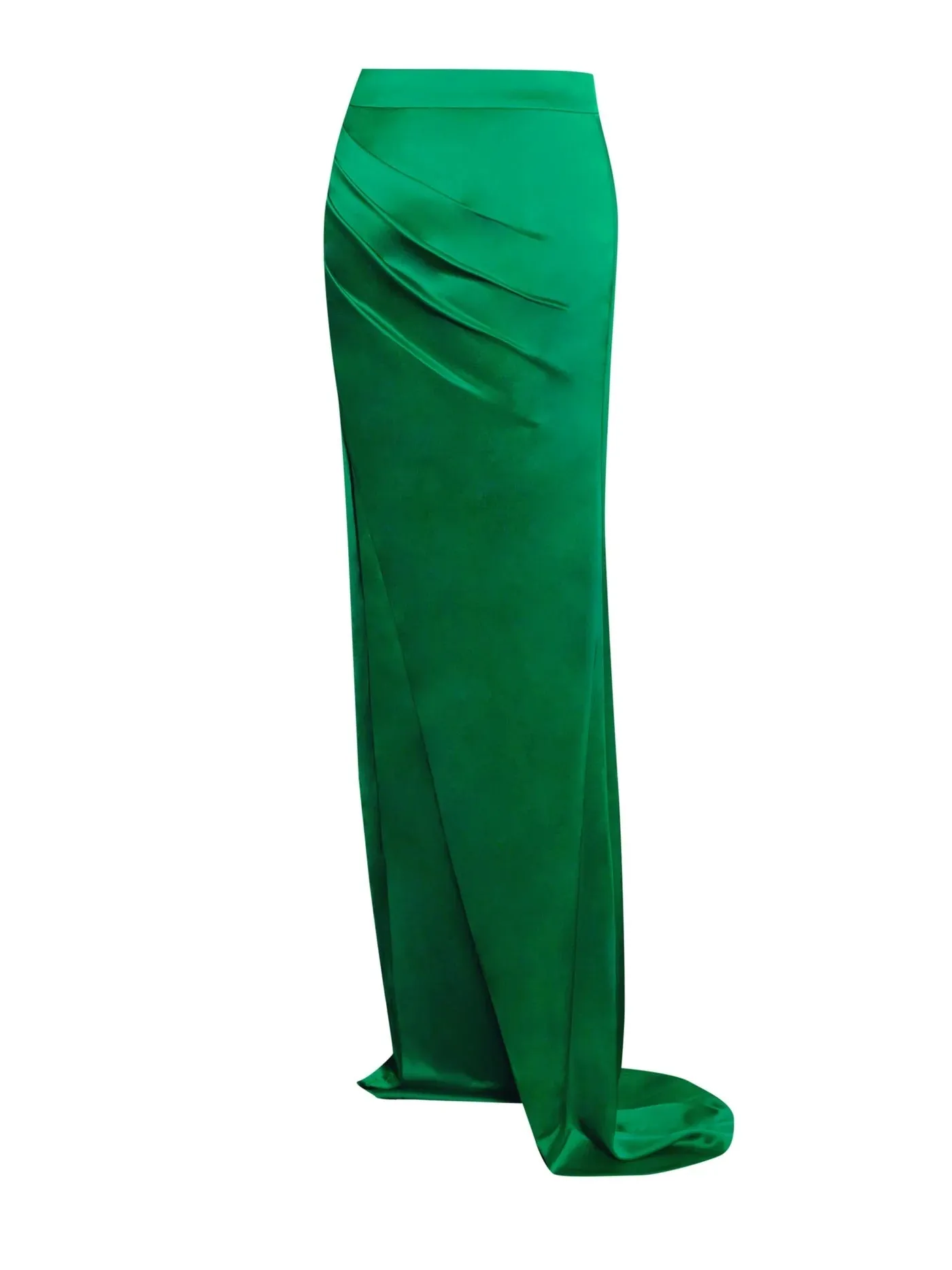 PRE-ORDER Donatella Silver High Slit Satin Skirt Co-ord