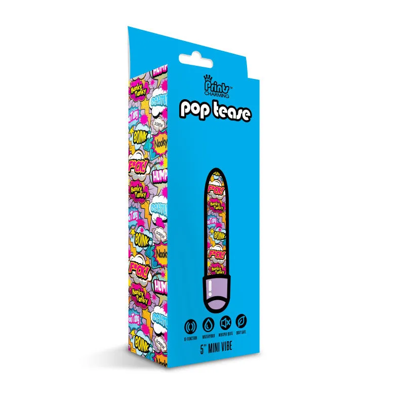 Prints Charming Pop Tease 5 Inch Mini Vibe - Fuck  Purple