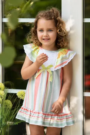 "Calliope" Multicoloured Striped Dress