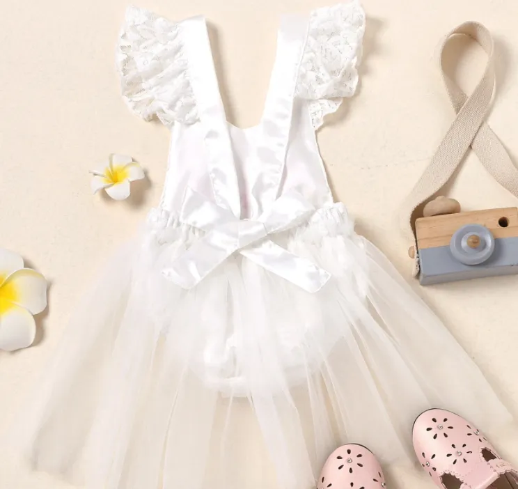 Ribbons and Lace One Birthday Romper