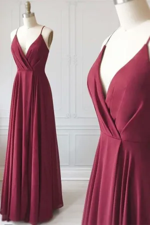 Ruched Chiffon Long Bridesmaid Gown for Adults