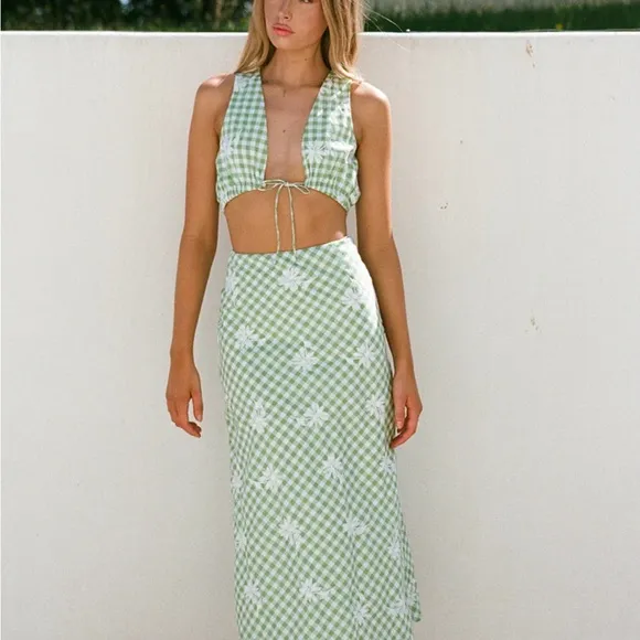 Sabo Skirt Cambelle Gingham - Tags Attached